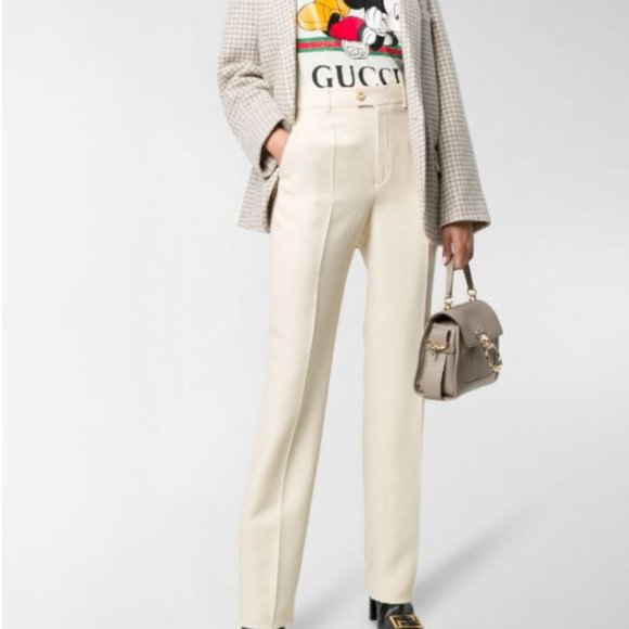 Gucci Pants - GUCCI 44 WHITE PANTS